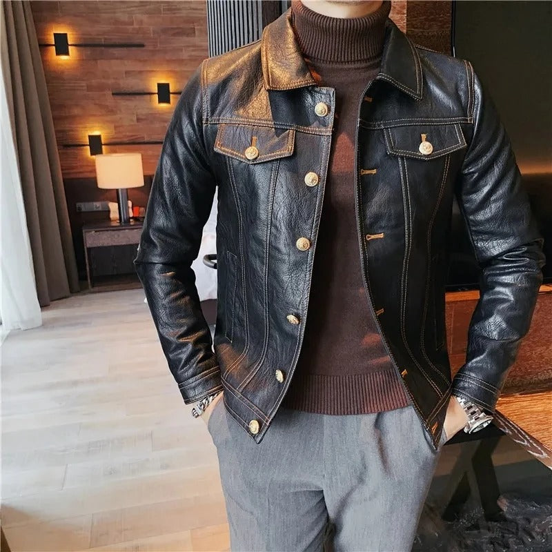 Motorcycle Pilot Leather Jacket