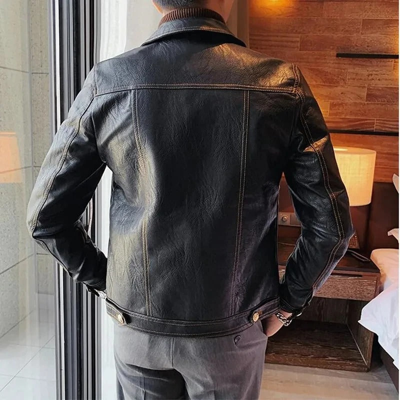 Motorcycle Pilot Leather Jacket